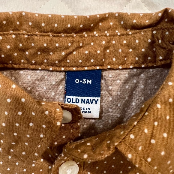 Old Navy | Short Sleeve Button Down Shirt | 0-3M - Picture 2 of 2